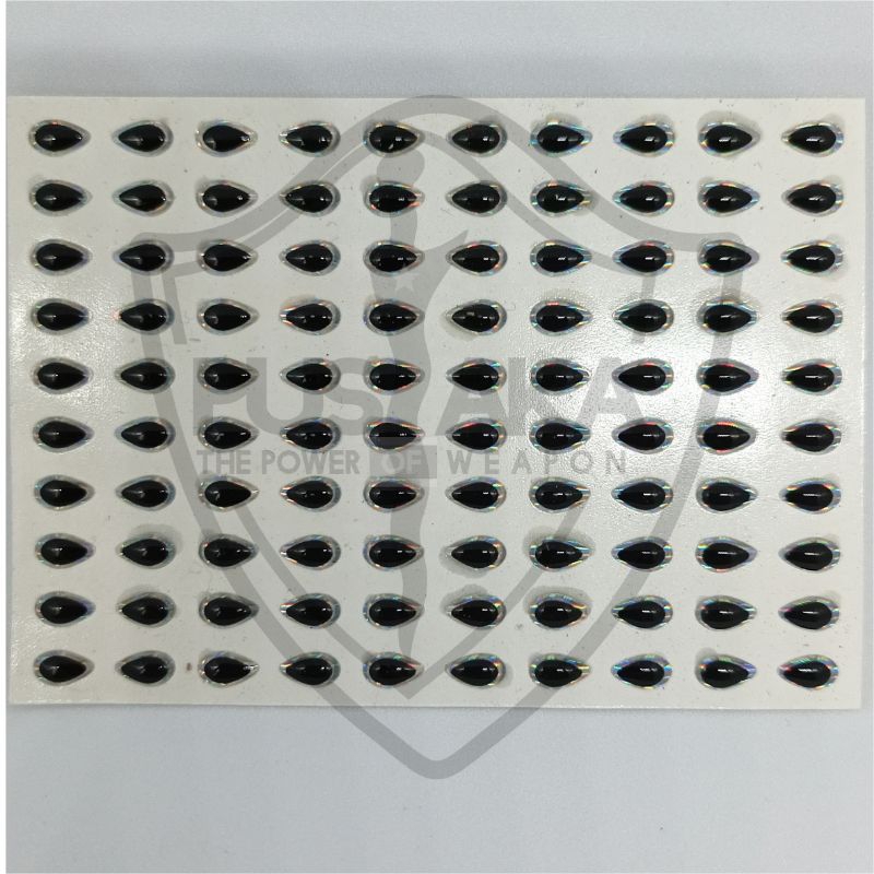 Mata ikan koika 3D (Jigs/lures) isi 100 pcs/50 pasang