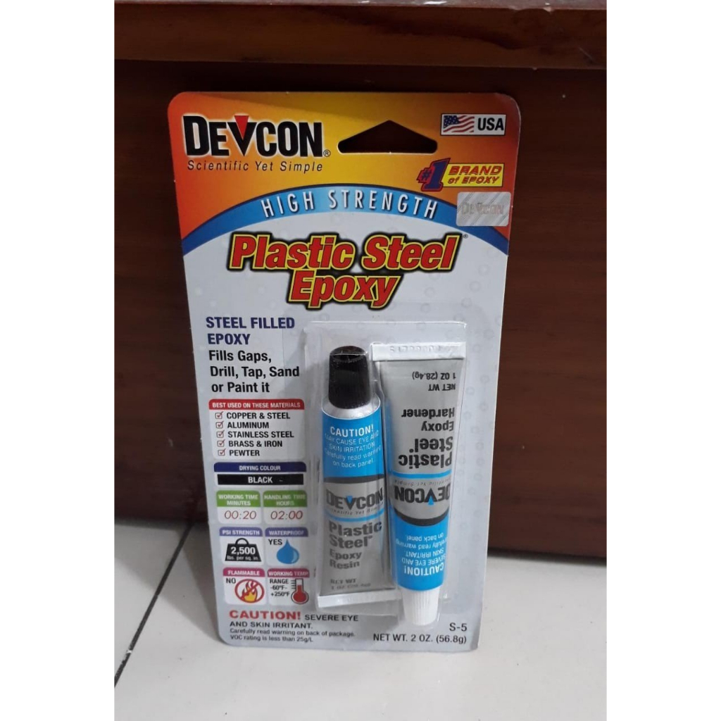 Devcon S5 Plastic Steel Epoxy - DEVCON S5 Plastik Besi