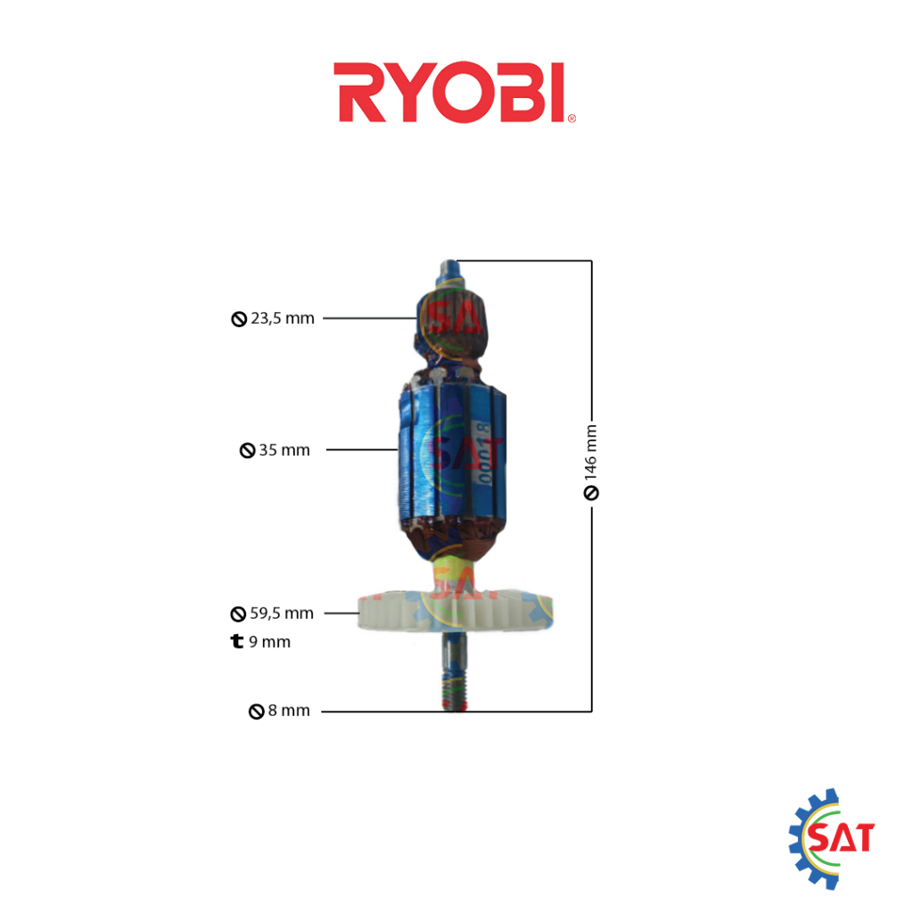 Armature HL83 RYOBI Angker Mesin Pasah / Planer HL 83 Serut Ketam Kayu