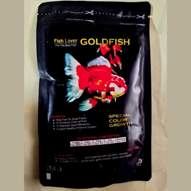 Pakan Ikan Koki Goldfish Warna dan pertumbuhan