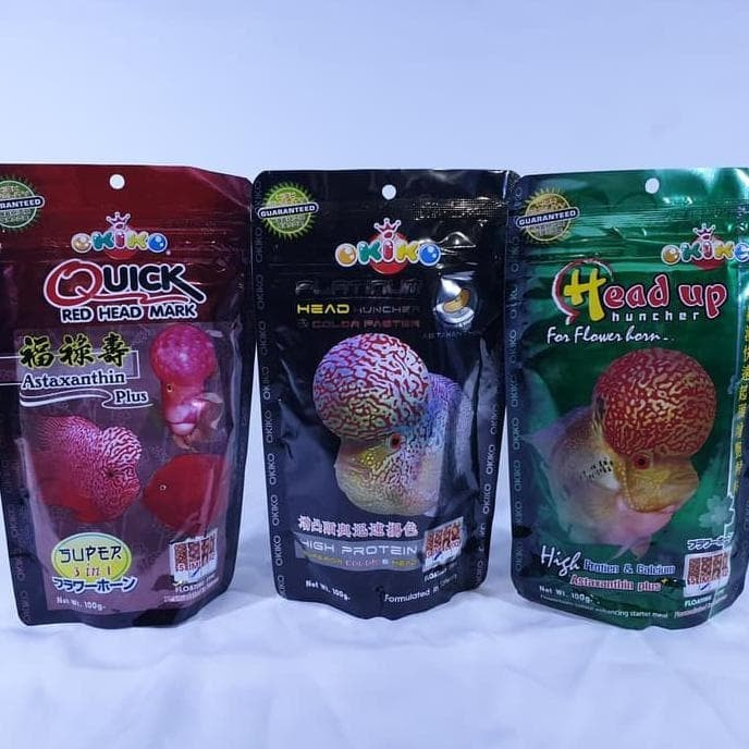 makanan ikan louhan berkualitas/pelet ikan louhan OKIKO