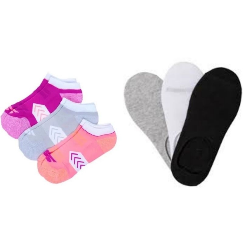 KAOS KAKI SKECHERS 3 PAIR WOMEN- MEN'S LINER SOCKS SALE