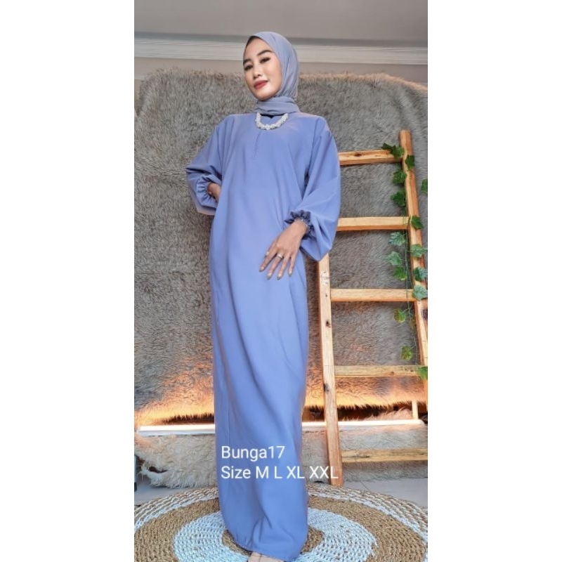 Premium series Dress Abaya Big Size Ukuran Size M L XL XXL Abaya Tangan Kerut