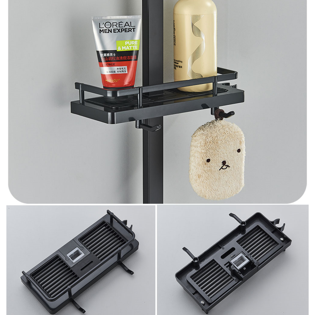 Set Shower Mandi 3 Way Hand Spray Gun Hot and Cold 4 Button - 4HC - Black