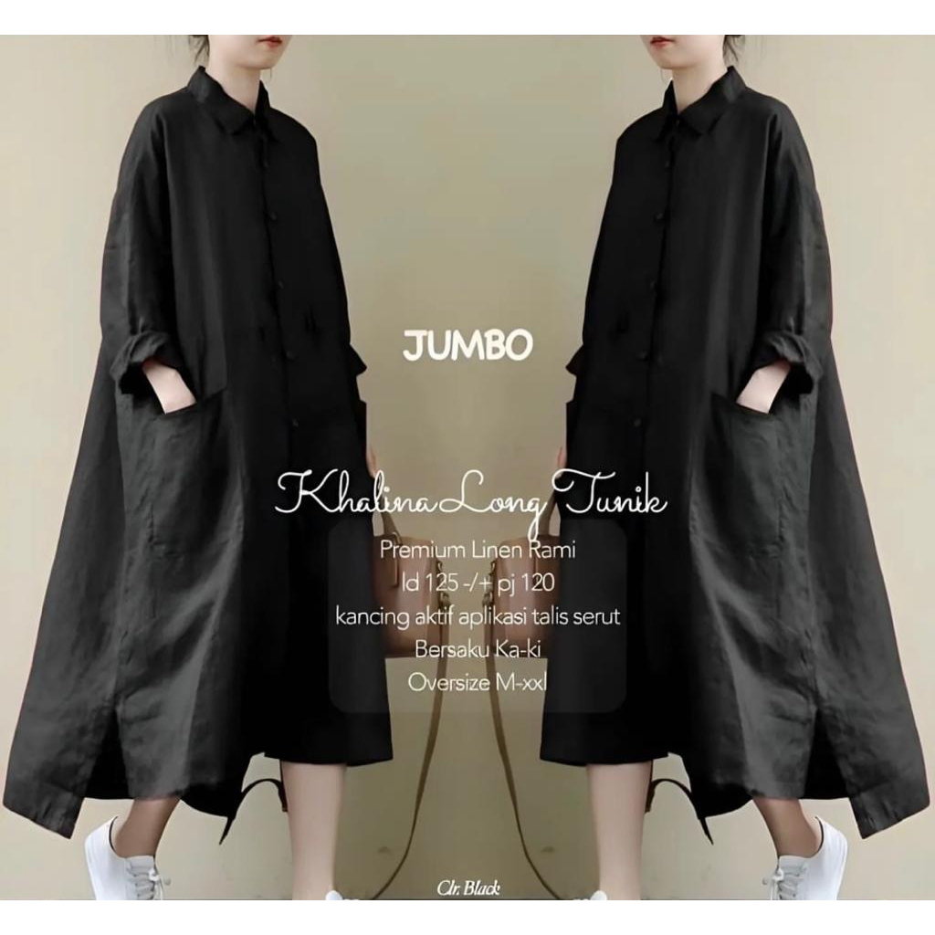 TERMURAH!!! Milina Tunik - KHALINA LONG TUNIK