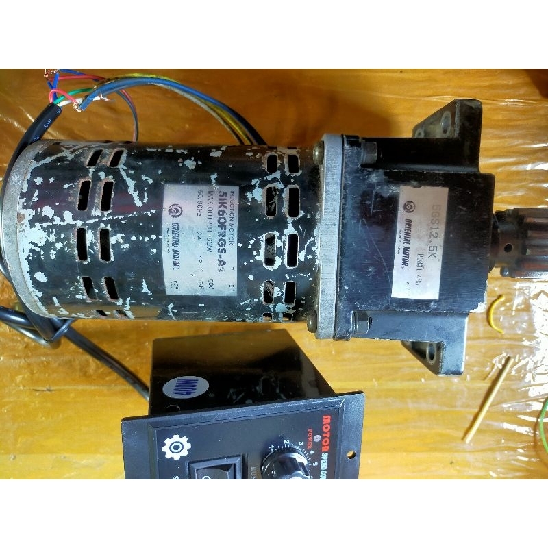 oriental motor gearbox plus speed control 100V