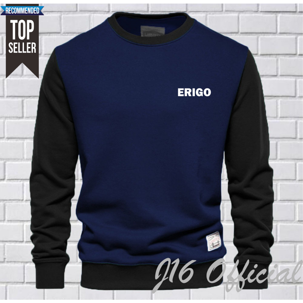 RIGO CREWNECK Jaket Distro Sweater Oblong Pria Wanita FLEECE TEBAL PREMIUM