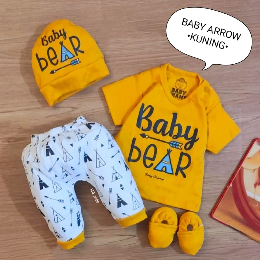 Setelan Baju Anak Bayi Laki-Laki Atasan Dan Celana Motif Dad Is Cool Estimasi Usia 0-9 Bulan Free Topi Dan Sepatu