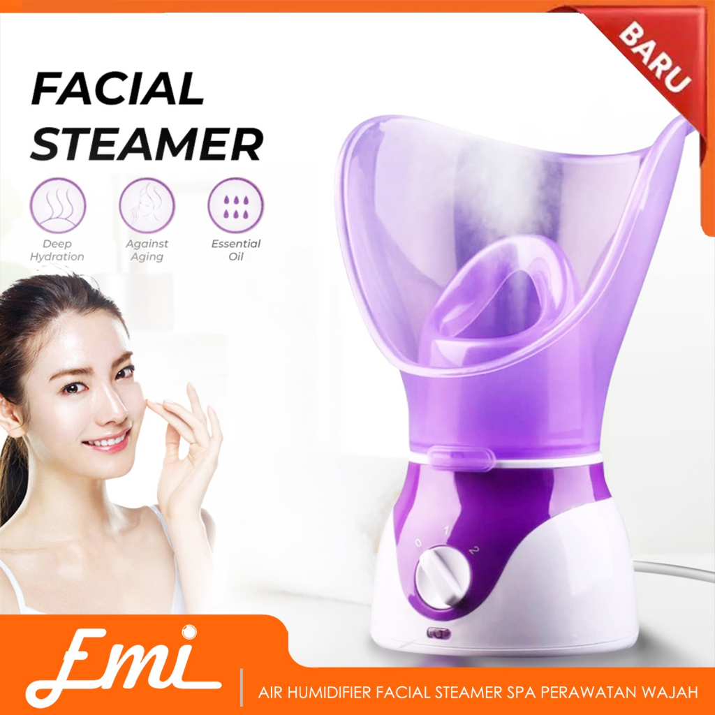 Air Humidifier Facial Steamer SPA Perawatan Wajah Mosturizing Face