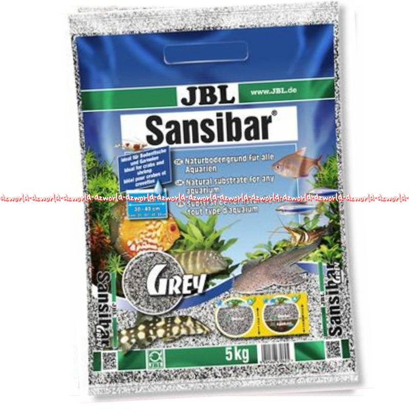 Jbl Sansibar 5kg Pasir Akuarium Natural Substrate For Any Aquarium dan Terrarium Aqua Je Be El Sanibar River White Grey Black 5 kg