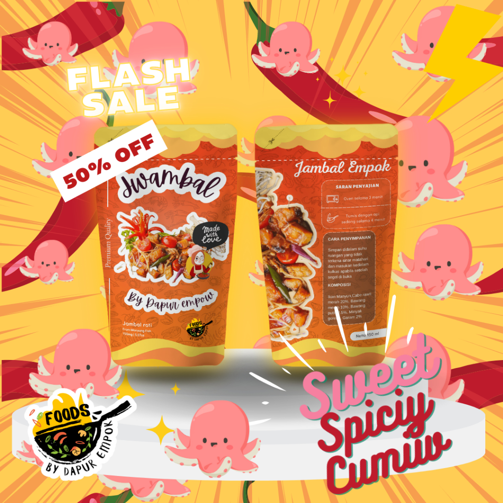 

Sweet Spicy Cumiw | Makanan Cepat Saji | Jwambal varian Sweet Spicy