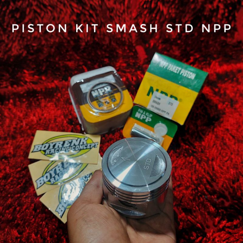 PISTON KIT/SEHER KIT /SEKER KIT  SMASH PIN 14 OVZ 125|150|175|200 NPP - BOYRENK RACING CONCEPT