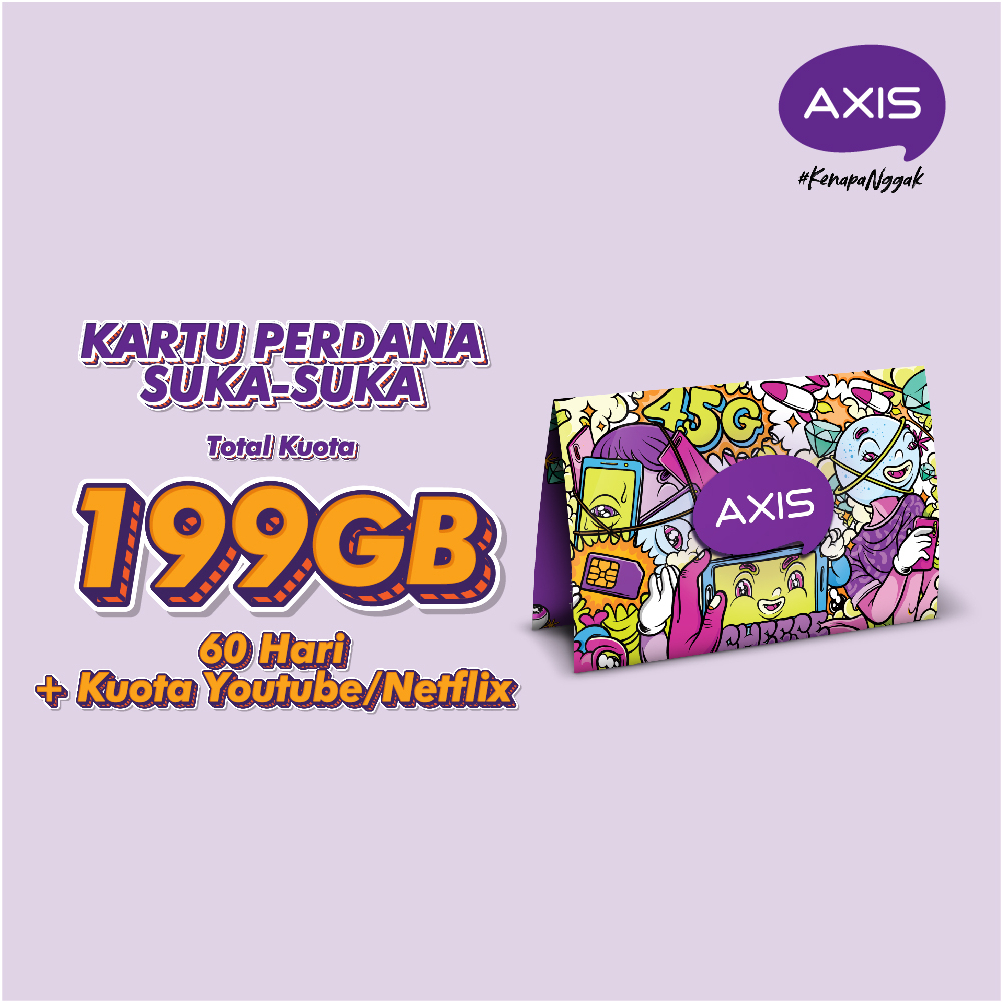 AXIS eSIM Kuota Suka-Suka 32GB 60 hari