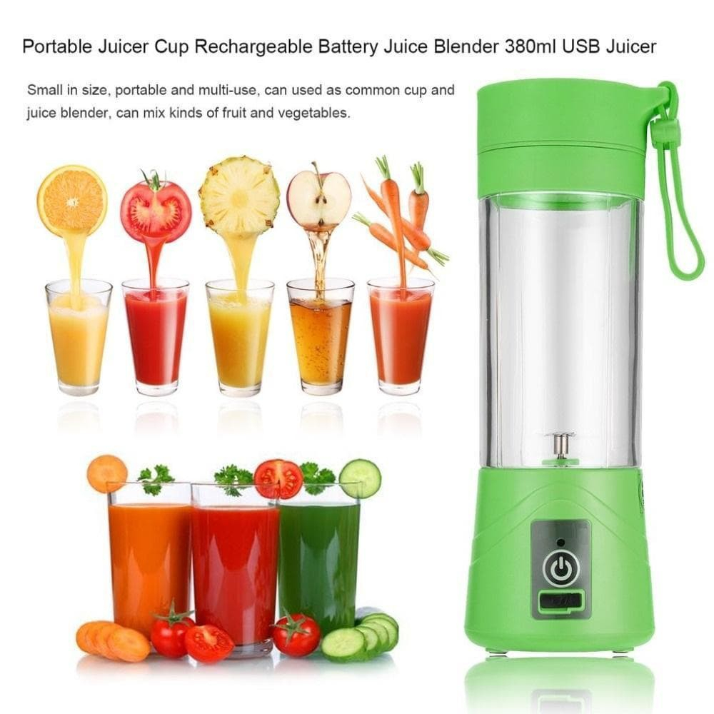 BLENDER JUS PORTABLE ELEKTRIK 6 MATA PISAU 400ML / JUICE CUP BLENDER RECHARGEABLE USB