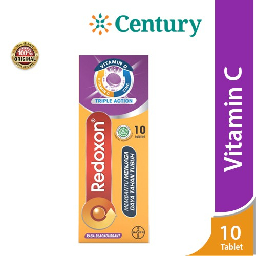 Redoxon Triple Action Blackcurrant Isi 10 Tablet
