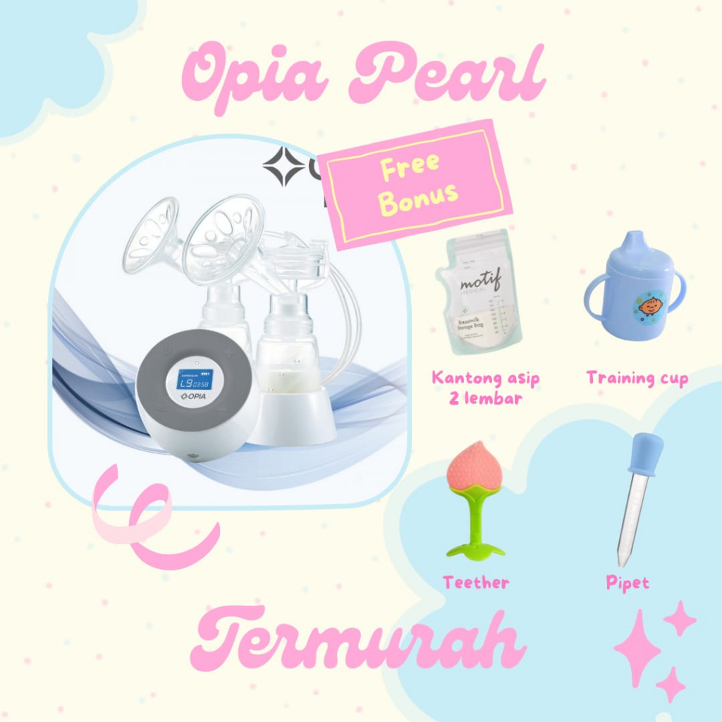 Opia Pearl Pompa Asi Breastpump Dual Pump Rechargeable Electric Perlengkapan Baby New Born By Mallpompaasi