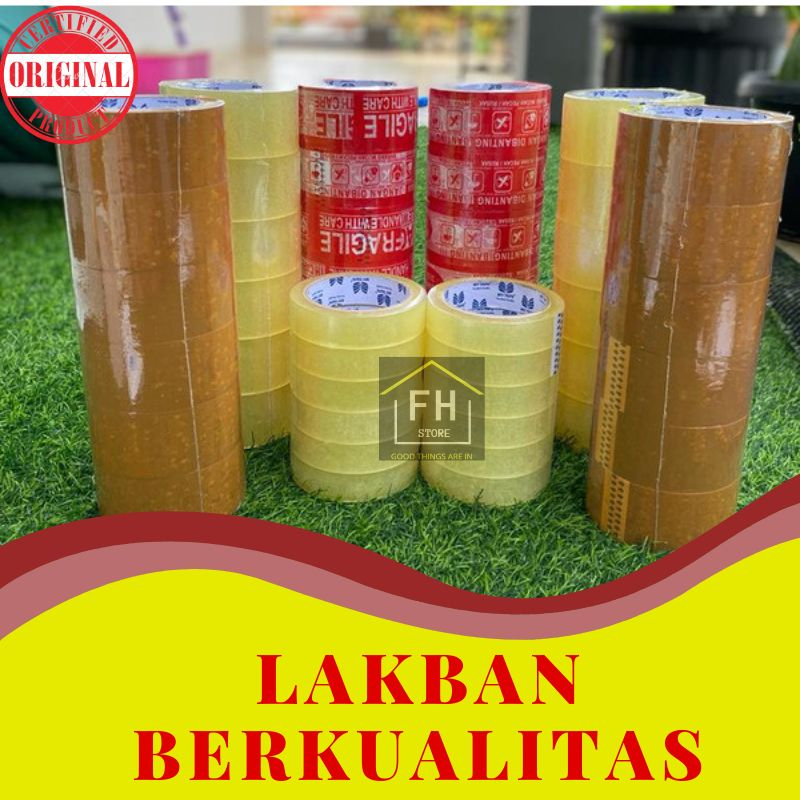 

Lakban Bening 2 inch / 45 mm dan 48 mm (1 SLOP 6 Pcs)