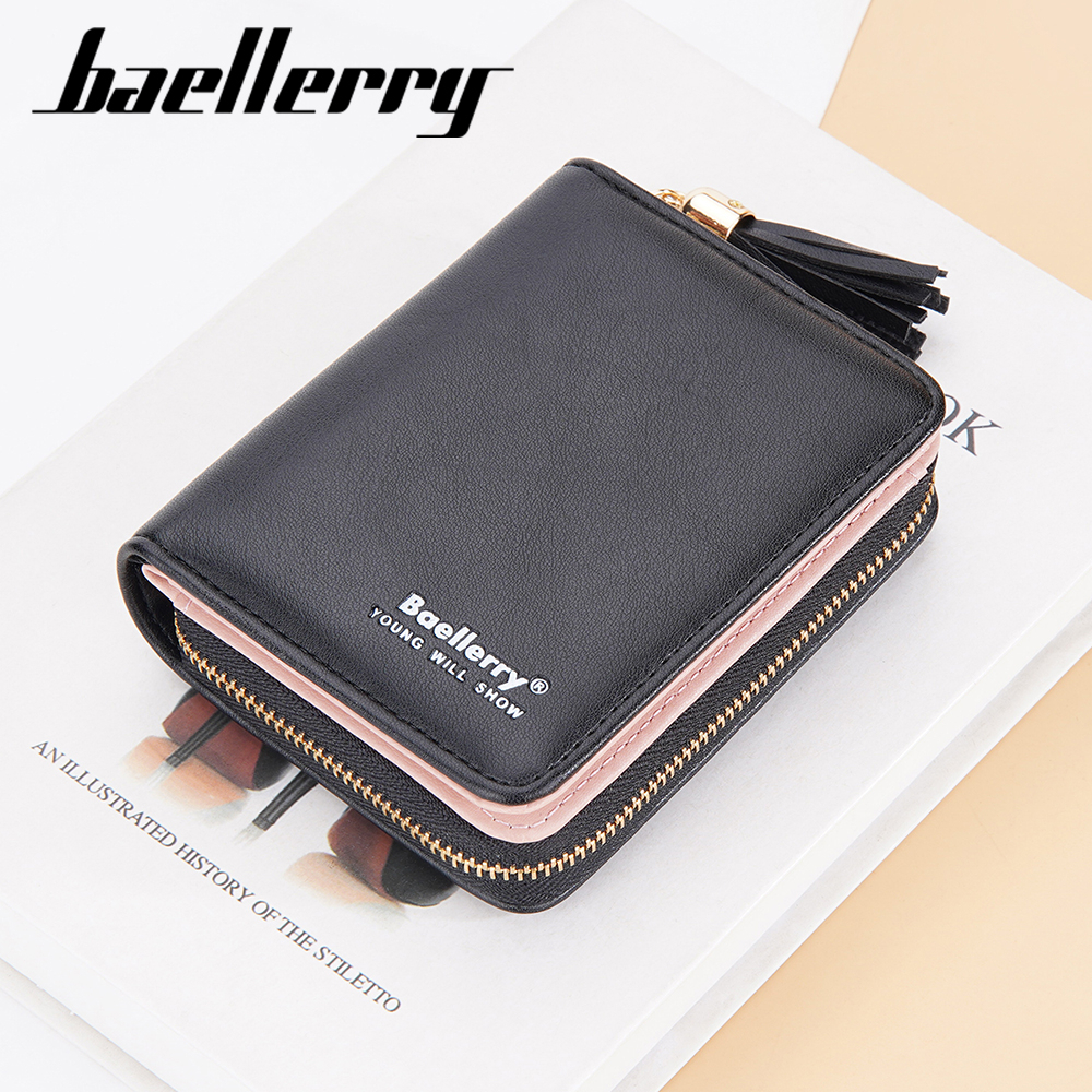 BAELLERRY N3244 Dompet Wanita Kecil Dompet Lipat Bahan Kulit PU Leather Premium WATCHKITE WKOS