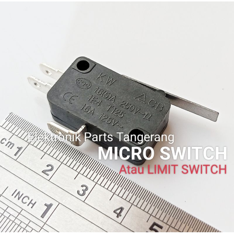 MICRO SWITCH (PLAT AGAK PANJANG) MIKRO SWITCH MICRO LIMIT SWITCH LIMID SWITCH MICRO MICROSWITCH PLAT