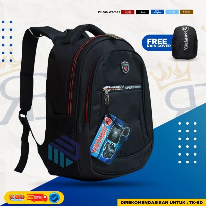 Ransel Terbaru Virtago/Tas Sekolah Virtago Untuk TK-SD/Tas Laptop