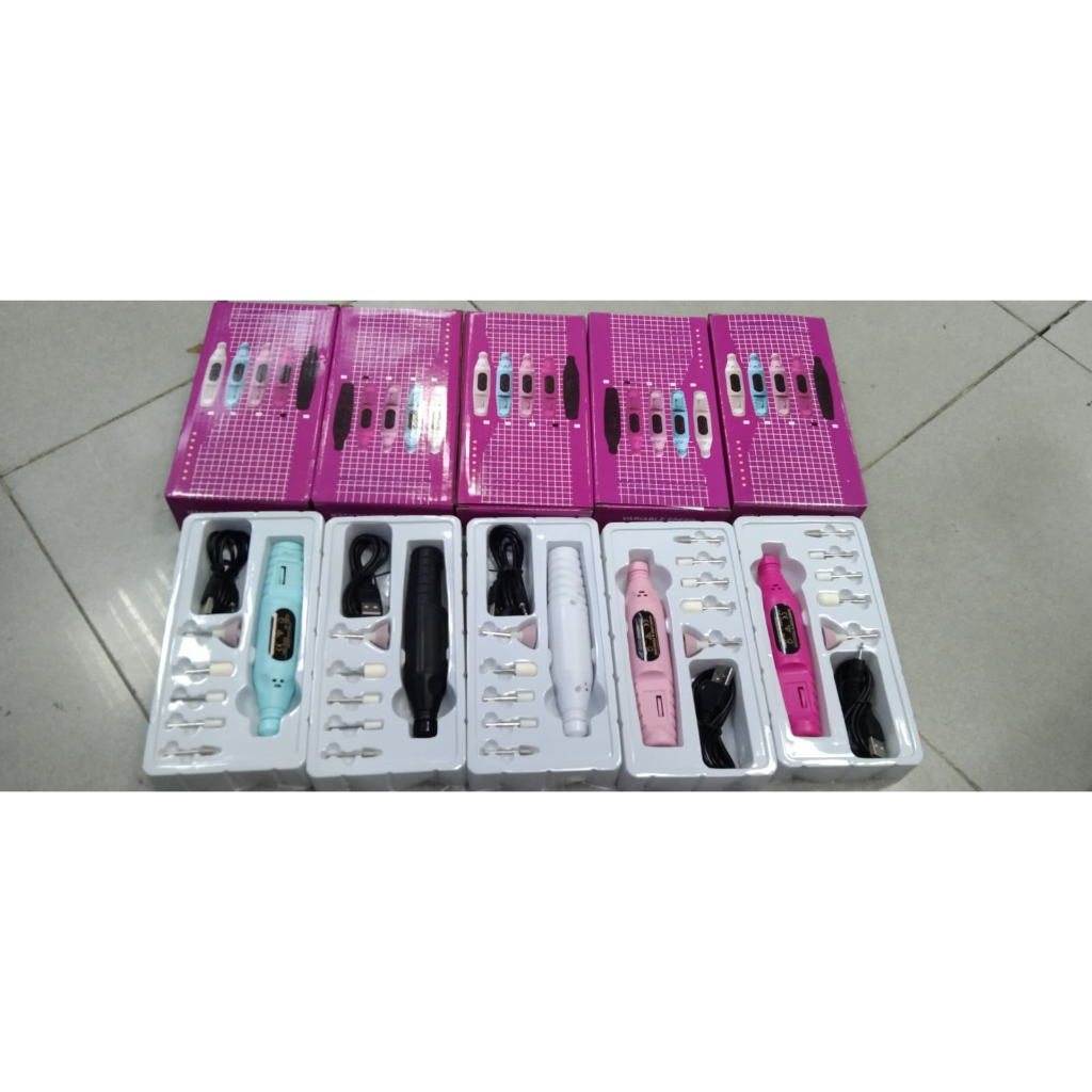 Bor mini / Electric Nail Drill Grinding Manicure Machine Mesin Kikir Amplas Kuku Listrik Nail Art Pen Pedicure