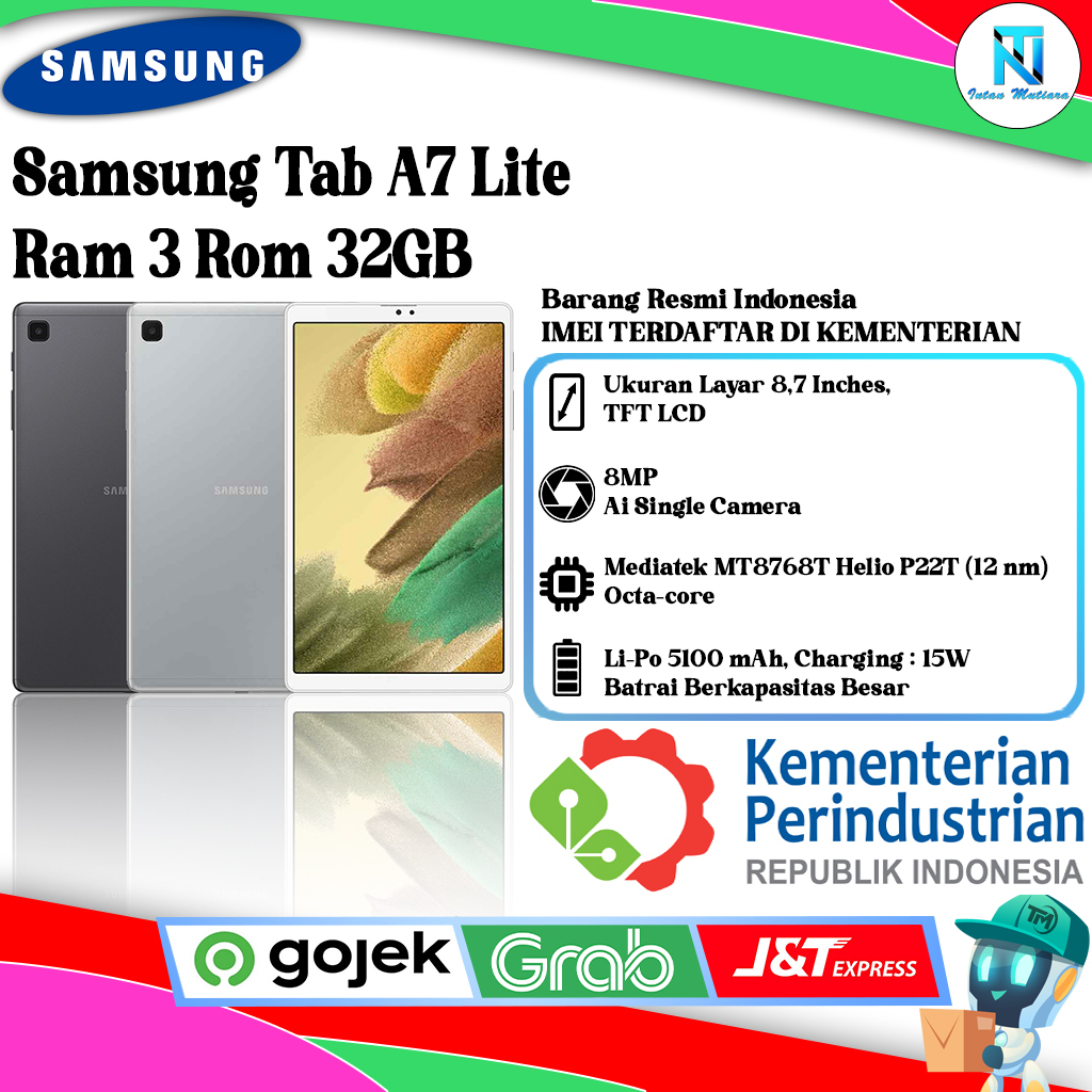 Samsung Tab A7 Lite Ram 3 Rom 32GB