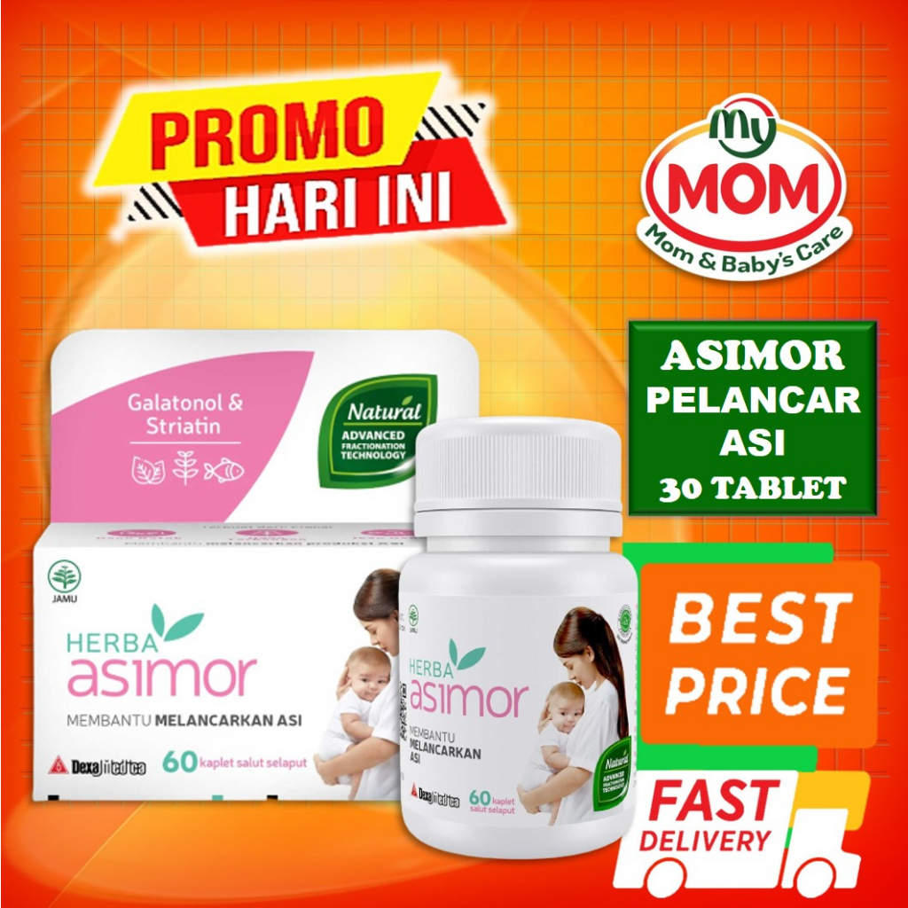 [BPOM] Herba Asimor Box Isi 60 Kapsul / Asimor Asi Bosster / Pelancar Asi / MY MOM