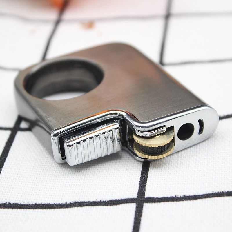 Creative Fun Ring Grinding Lighter Mancis Korek Api Roda Las Gift