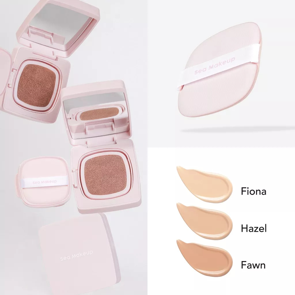 ❤ MEMEY ❤ SEA MAKEUP Fix and Flawless Acne Cover Cushion Full Coverage Foundation