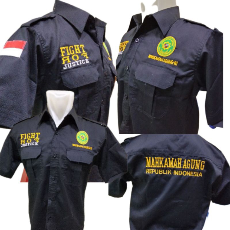 KEMEJA MAHKAMAH AGUNG BORDIR || SERAGAM MAHKAMAH AGUNG || BAJU MAHKAMAH AGUNG