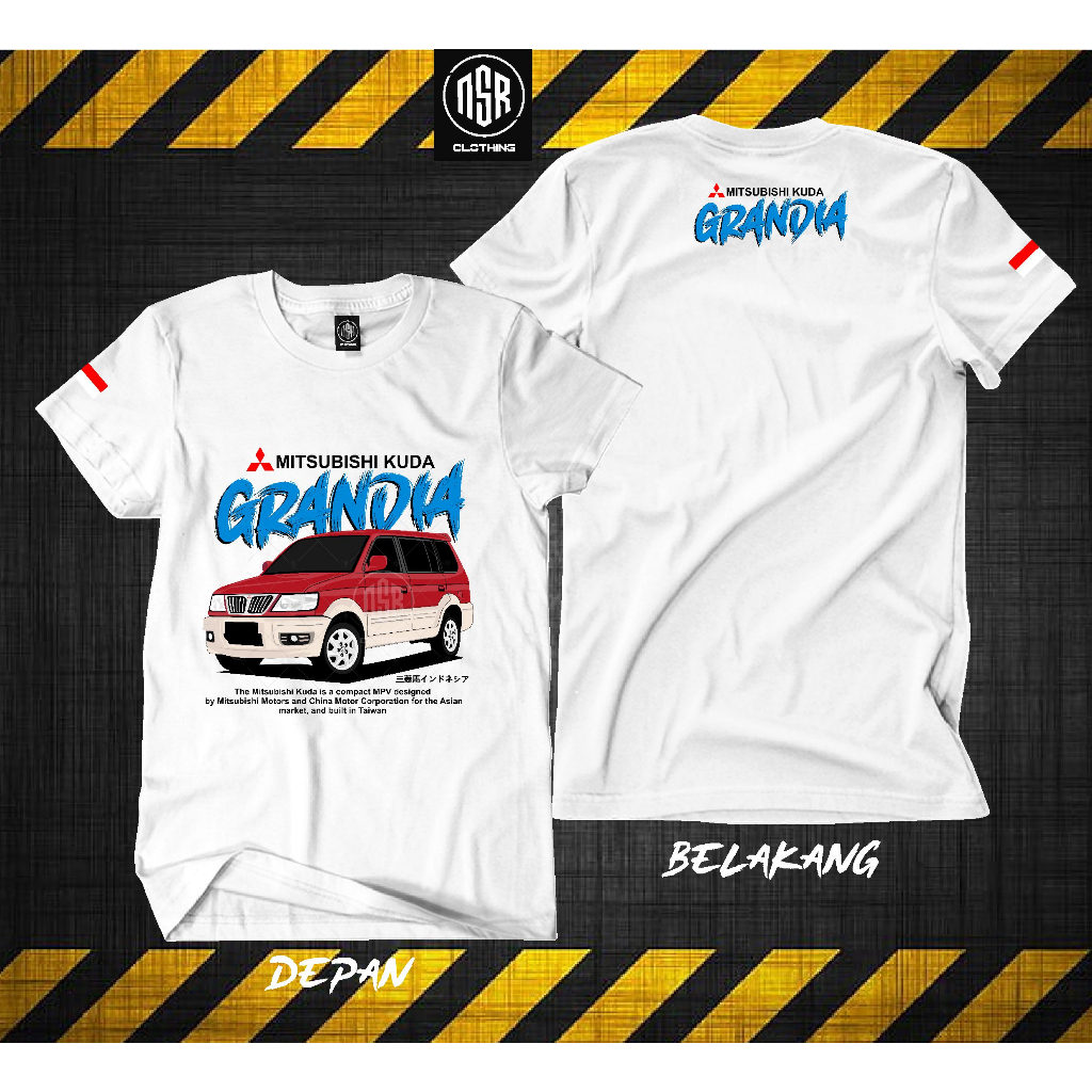 T-shirt Mitsubishi kuda/Kaos mitsubishi kuda grandia/baju kuda grandia