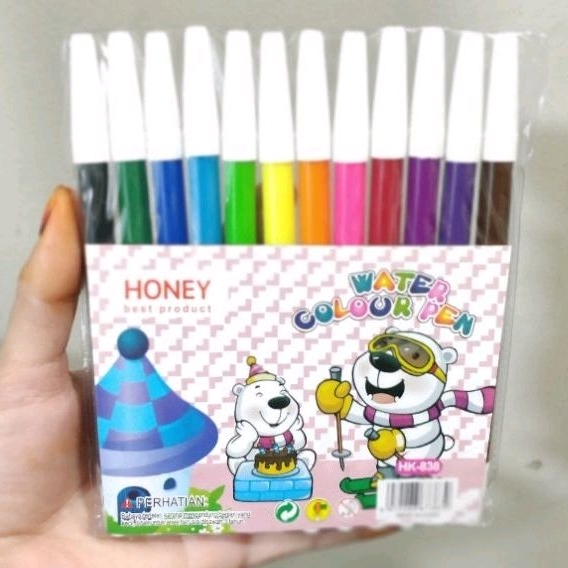 Spidol Kecil isi 12 Warna Color pen set