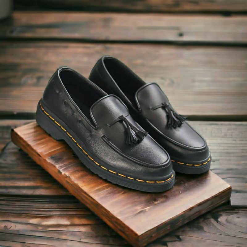 FELIXE Sepatu Casual Pria Penny Loafers Docmart Formal Pantofel Kerja Modern Kekinian