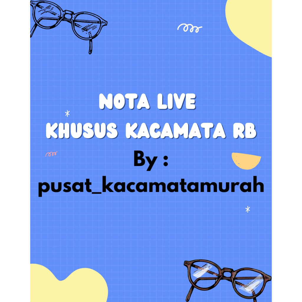 KACAMATA BRAND PRIA dan Wanita (KHUSUS LIVE)