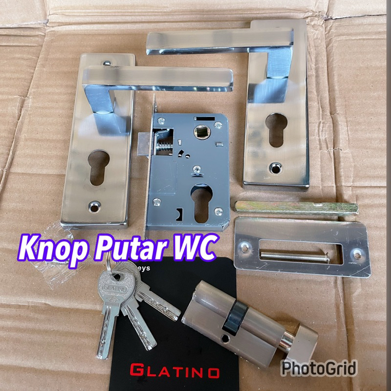 Stok Terbatas KUNCI KNOP WC Kunci Pintu Silinder Putar Knop KUNCI PINTU KNOP PUTAR HANDLE PINTU RUMAH + SILINDER PUTAR KNOP/ KUNCI PINTU MODEL PUTAR KNOP KUNCI PINTU ASLI STANLIS BRILON/KUNCI PINTU ORIGINAL BRILON /KUNCI PINTU MEDIUM KECIL LENGKP/KUNCI