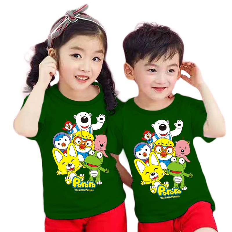 pakaian kaos anak PORORO UNISEX laki/perempuan