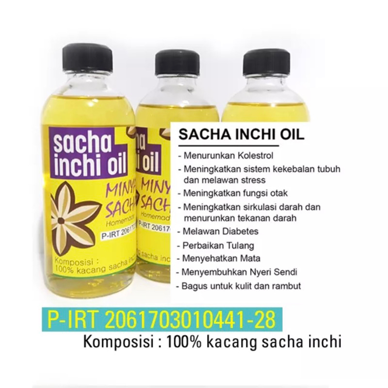 

SACHA INCHI OIL 250ml 100% ALAMI