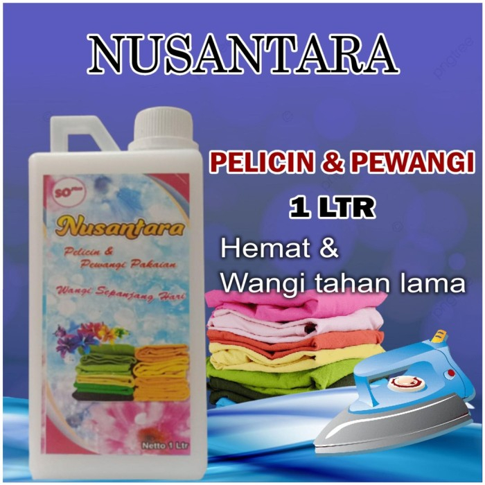 Pelicin pewangi Blue rose (Khusus Setrika) - Netto : 1 Liter