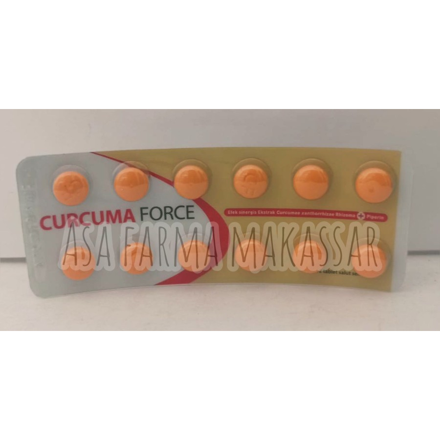 Multivitamin Dewasa CURCUMA FORCE per strip isi 12tabs