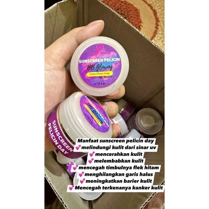 SUNSCREEN BBB GLOWING BY SCI BARBIE BEAUTY ISI 12.5GR ORIGINAL BPOM
