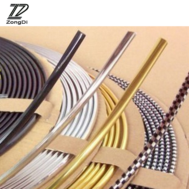 YGRETTE - FULL PANJANG 4 METER Lis Dekorasi Interior Mobil Moulding Chrome Trim Strip 4 M Feet Car Door Trim Strip Edge Guard Moulding Protector Chrome U Shape New BENTUK PROFIL U