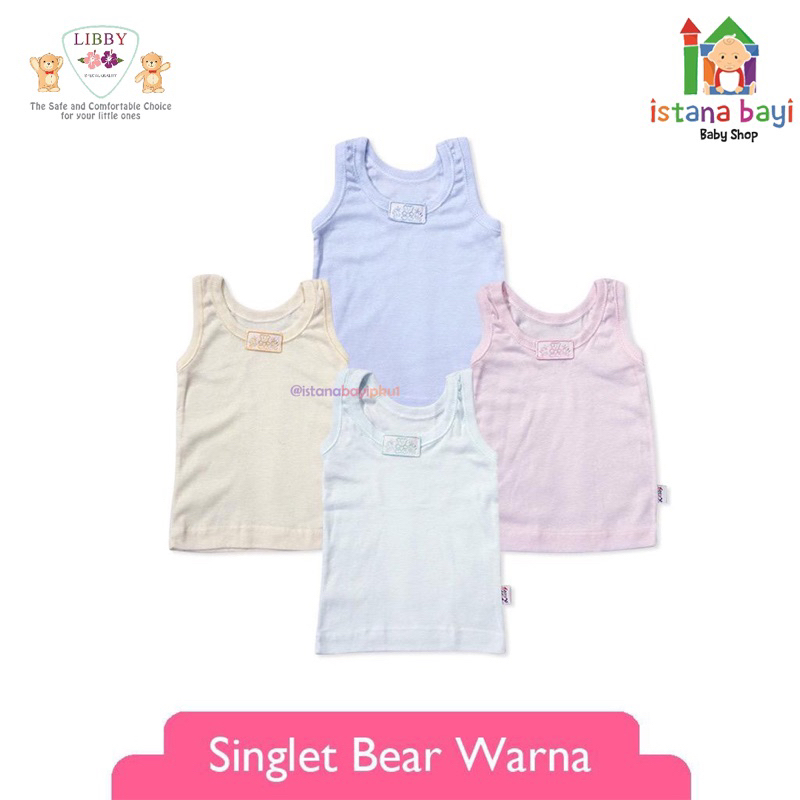 Libby Singlet Warna NB - Singlet bayi 1 Pcs