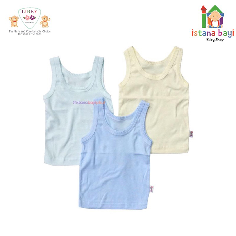 Libby Singlet Warna NB - Singlet bayi 1 Pcs