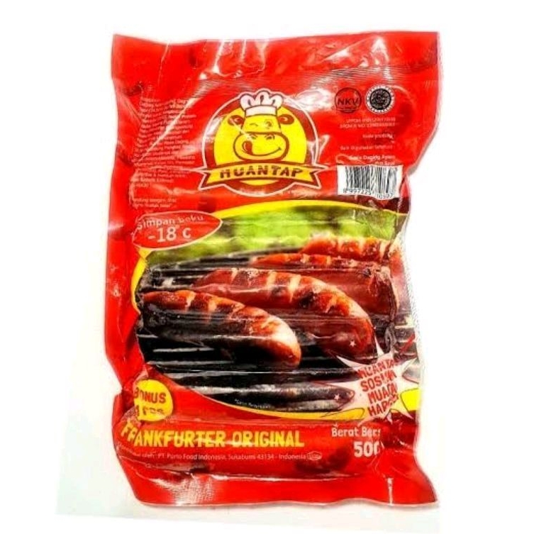 

Muantap Sosis Bakar Jumbo Frankfurter 500gr isi 7