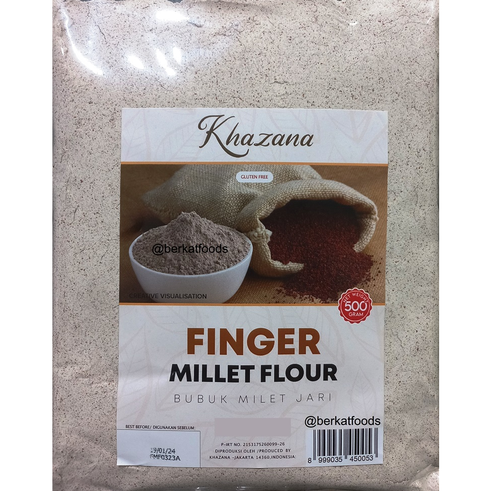 

Finger Millet Flour / Tepung Ragi Milet / Biji Serealia Gluten Free