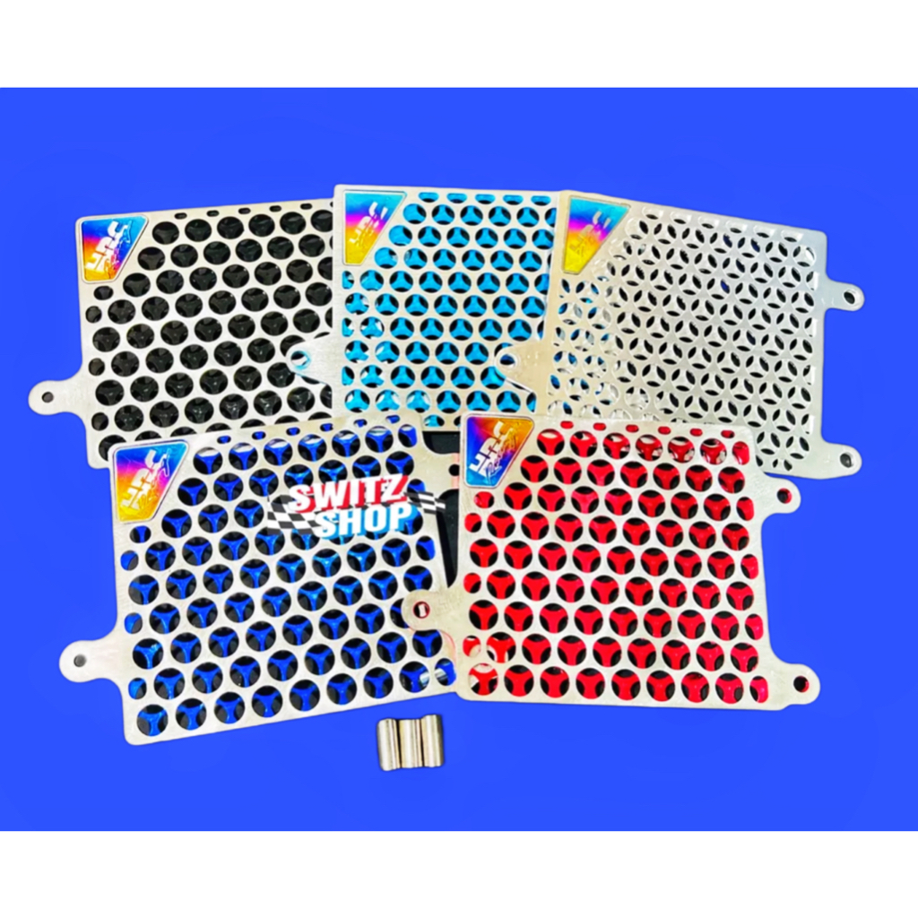 Cover radiator HRC ARM ARUMI alumunium CNC emblem Titanium original VIETNAM Vario 125 150 160 PCX lokal dan PCX 160 CBU NMAX AEROX