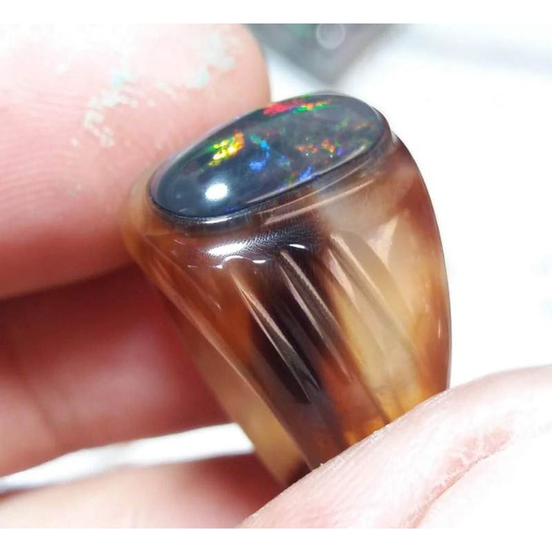 Ring tanduk kerbau bule kalimaya banten original