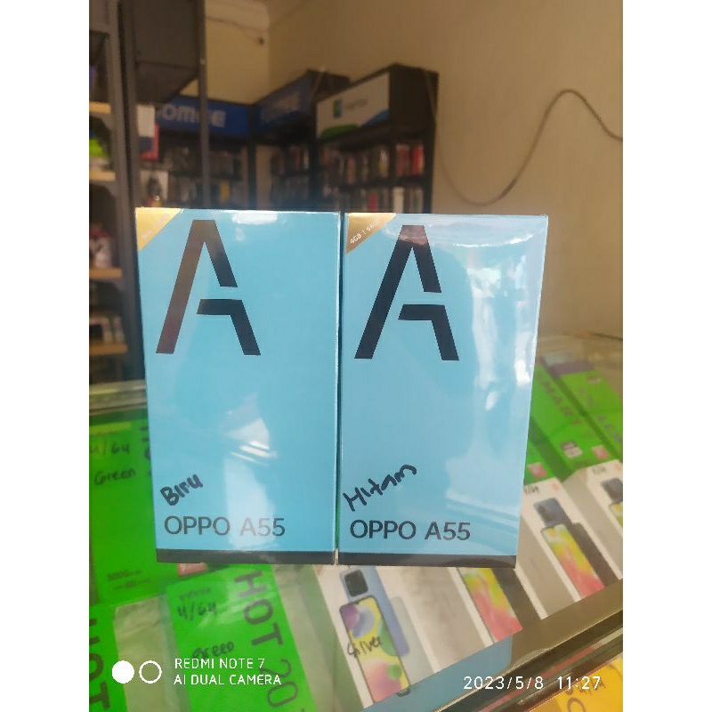 New Hp Oppo A55 Ram 4/64 Garansi resmi segel pabrik no repack