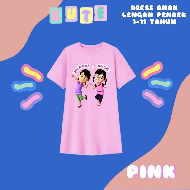 DRES/DASTER SANTAI ANAK PEREMPUAN 1-11 Tahun AiYA SUSANTI DAN MEI MEI