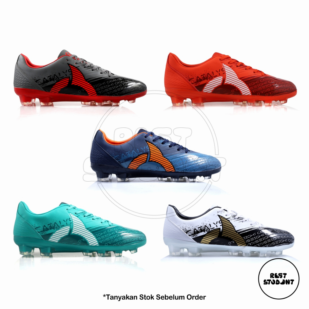 Sepatu Ortuseight Catalyst Revenge FG - Blaze Orange Maroon | Graphite Black | Navy Ortrange | Tosca